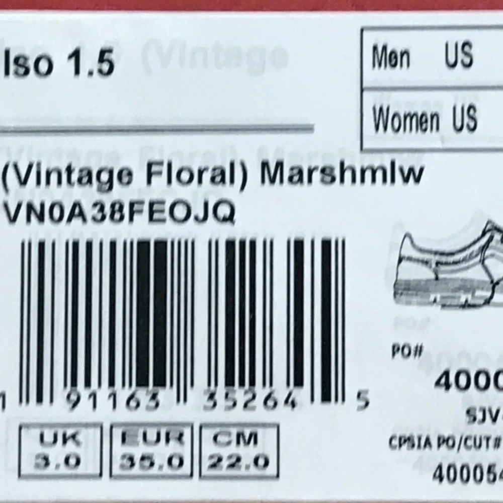 Vans Iso 1.5 Vintage Floral‎ Marshmallow Shoes - Picture 8 of 8